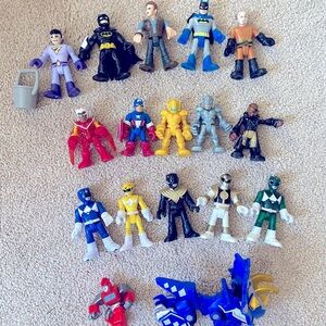 Huge Imaginex lot - Power Rangers - DC - Marvel - Transformers